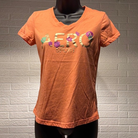 Aeropostale Tops - AERO Sport Womens Graphic T Shirt Short Sleeve Crew Neck Casual‎ Top